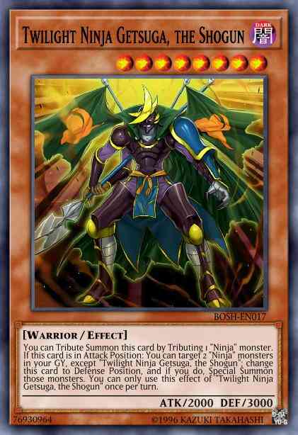 Twilight Ninja Getsuga, the Shogun - BOSH-EN017 - Rare - 1st Edition