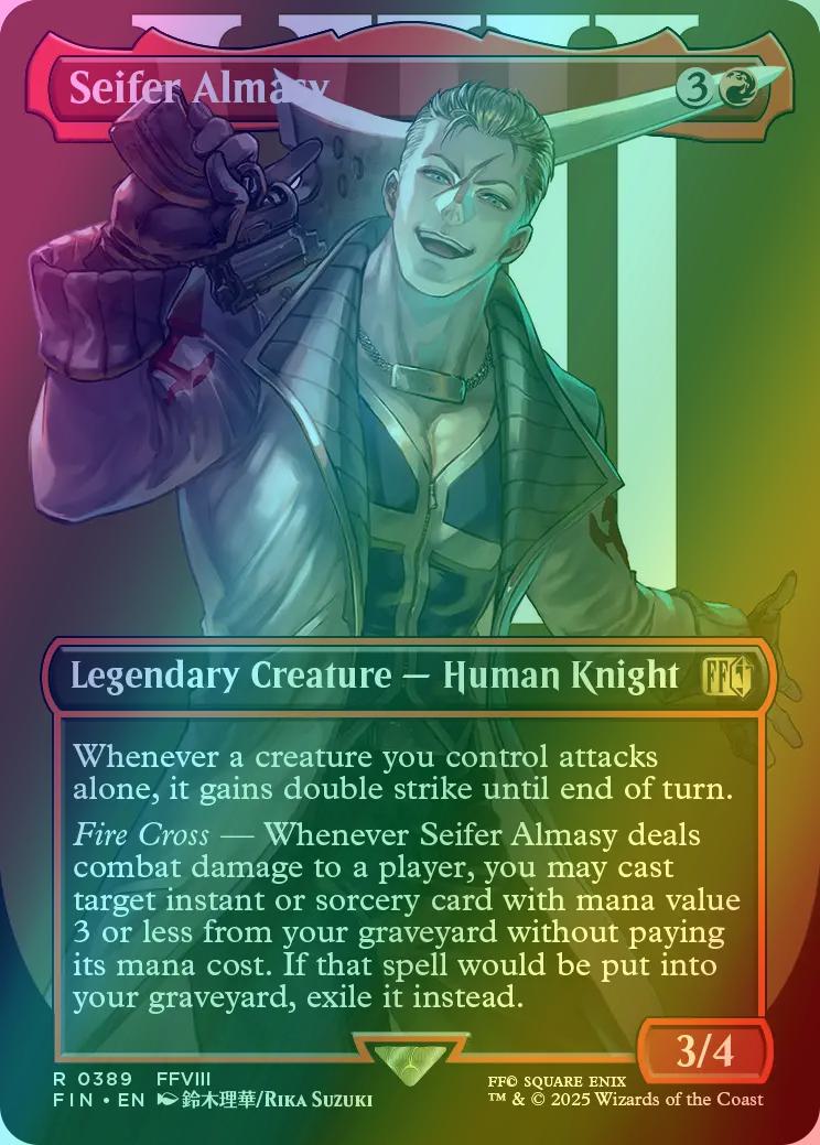 seifer final fantasy mtg Magic The Gathering - Universes Beyond - you may cast target instant or sorcery card with mana value 3 or less from your graveyard without paying its mana cost 2025 Magic The Gathering Final