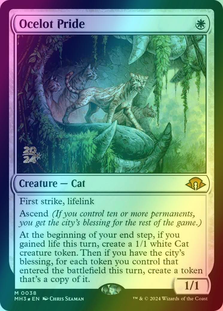 Ocelot Pride [38s] [Prerelease] [Modern Horizons 3: Promos] [Foil]  Face  to Face Games