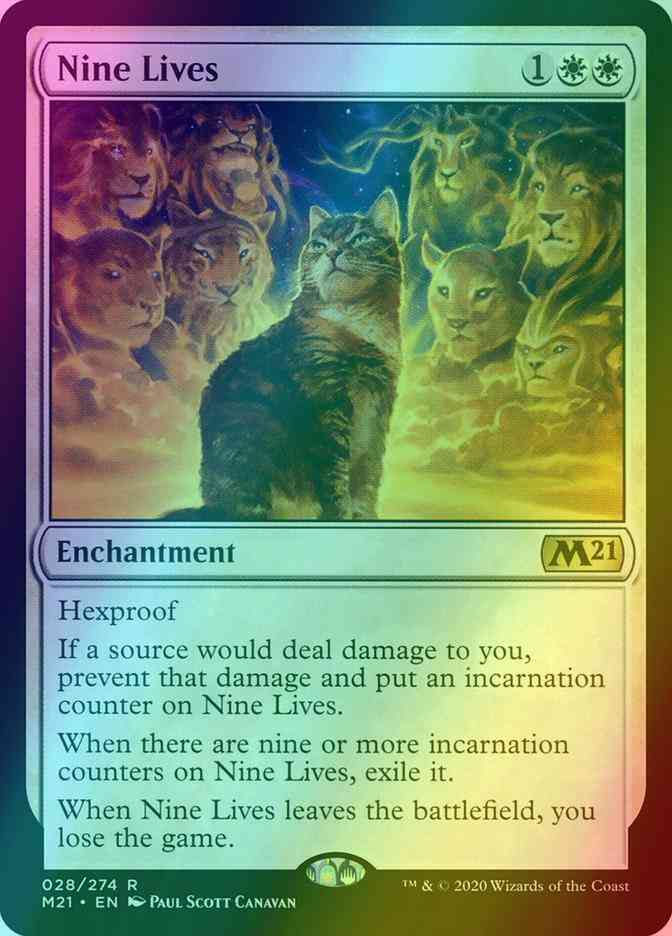 Nine Lives [28] [Core Set 2021] [Foil] – Face to Face Games