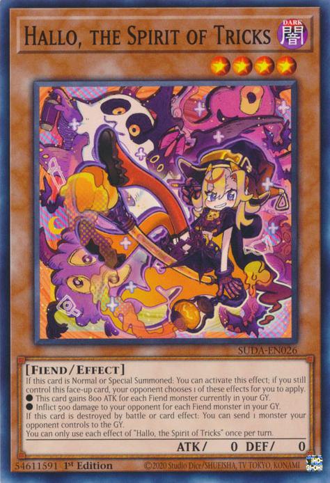 Hallo, the Spirit of Tricks - SUDA-EN026 - Common - 1st Edition