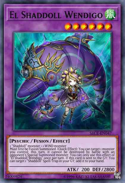 El Shaddoll Wendigo - SECE-ENS10 - Super Rare - Limited