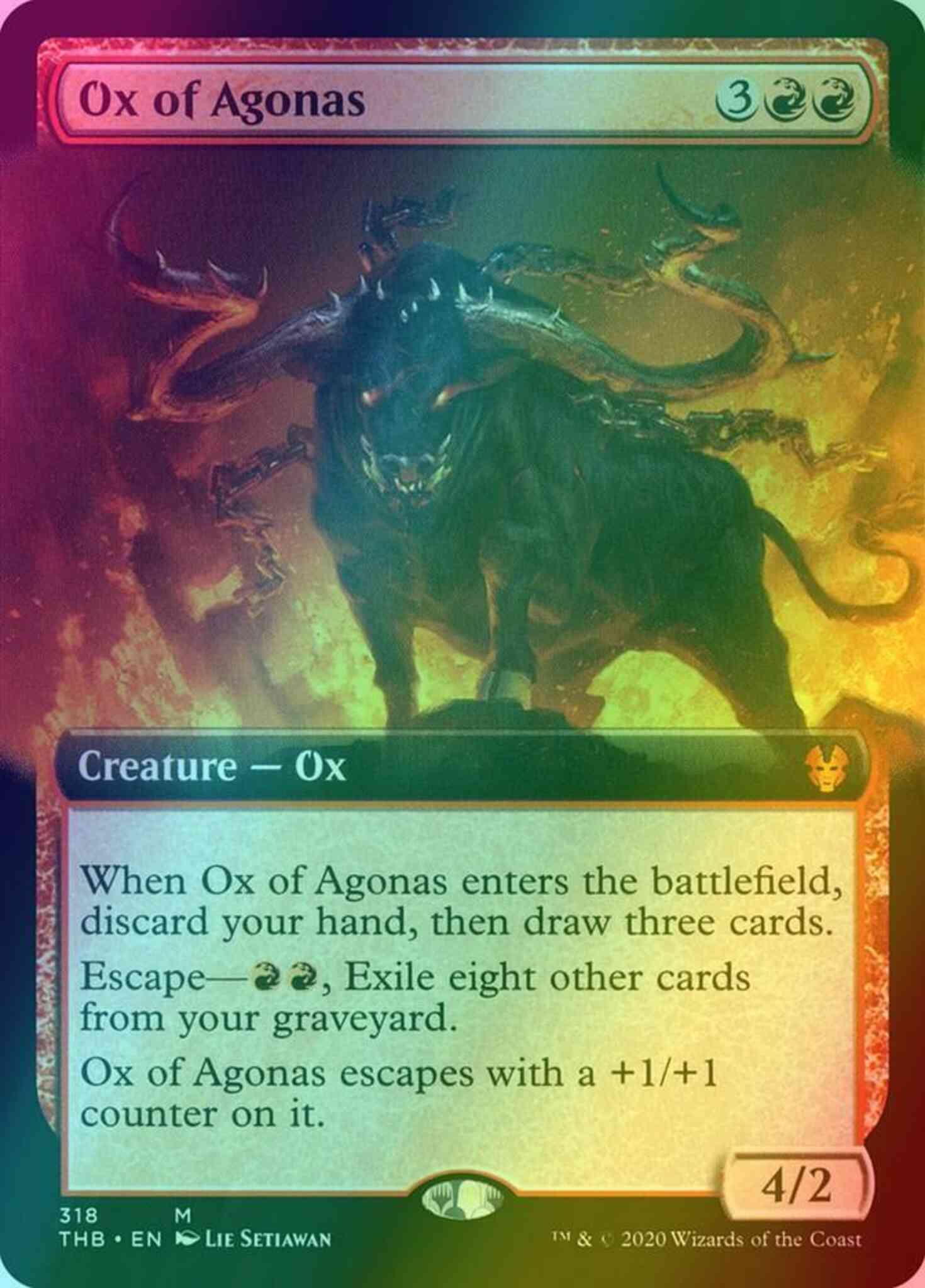 Ox of Agonas [318] [Extended Art] [Theros Beyond Death] [Foil] – Face to  Face Games