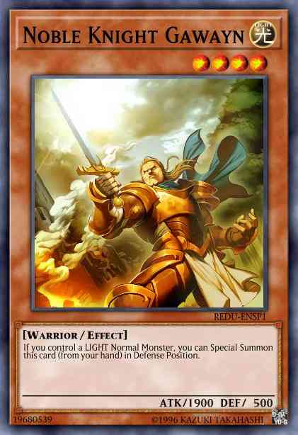 Noble Knight Gawayn - REDU-EN000 - Super Rare - 1st Edition