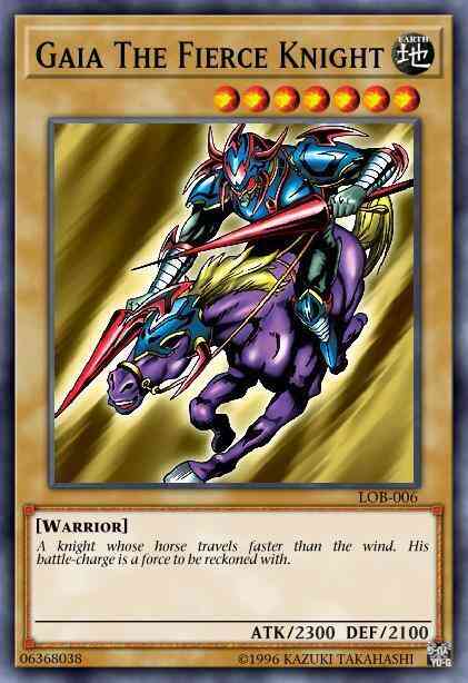 Gaia The Fierce Knight - LOB-006 - Ultra Rare - 1st Edition