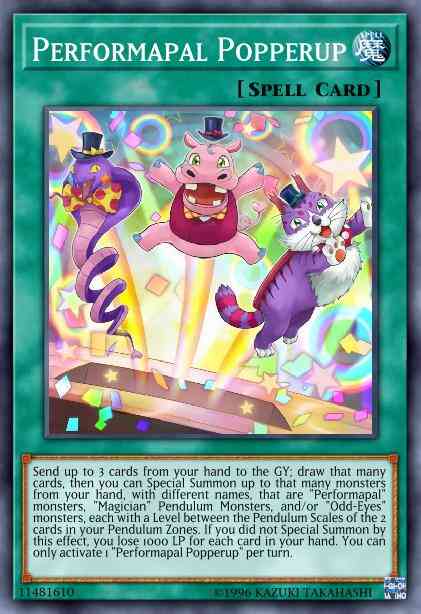 Performapal Popperup - LED6-EN047 - Rare - Unlimited
