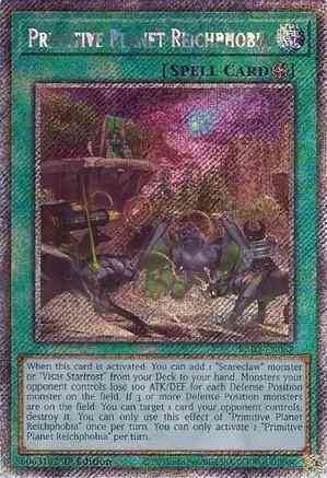 Primitive Planet Reichphobia - RA02-EN067 - Platinum Secret Rare - 1st Edition