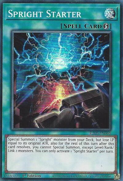 Spright Starter - RA05-EN068 - Super Rare - 1st Edition