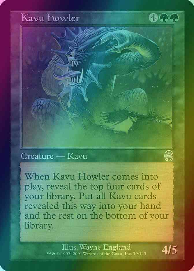 mtg discord card Kavu Howler [79] [Apocalypse] [Foil] – Face to Face Games