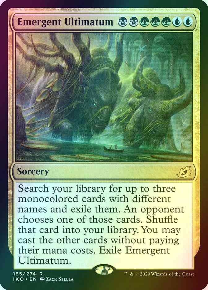 ultimatum cards mtg Genesis Proxy Liquid Luck An opponent chooses one of those cards Eerie Ultimatum Price | mtg
