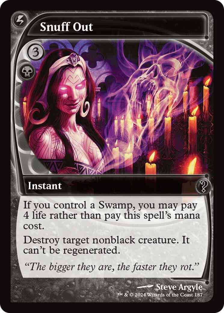 Snuff Out [187] [Future Frame] [Mystery Booster 2] [Foil] – Face