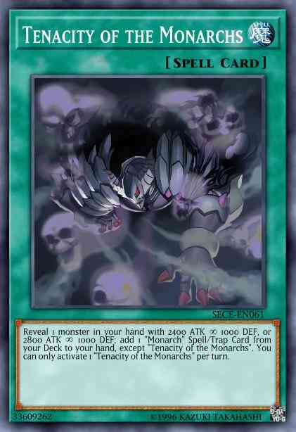 Tenacity of the Monarchs - SECE-EN061 - Rare - 1st Edition