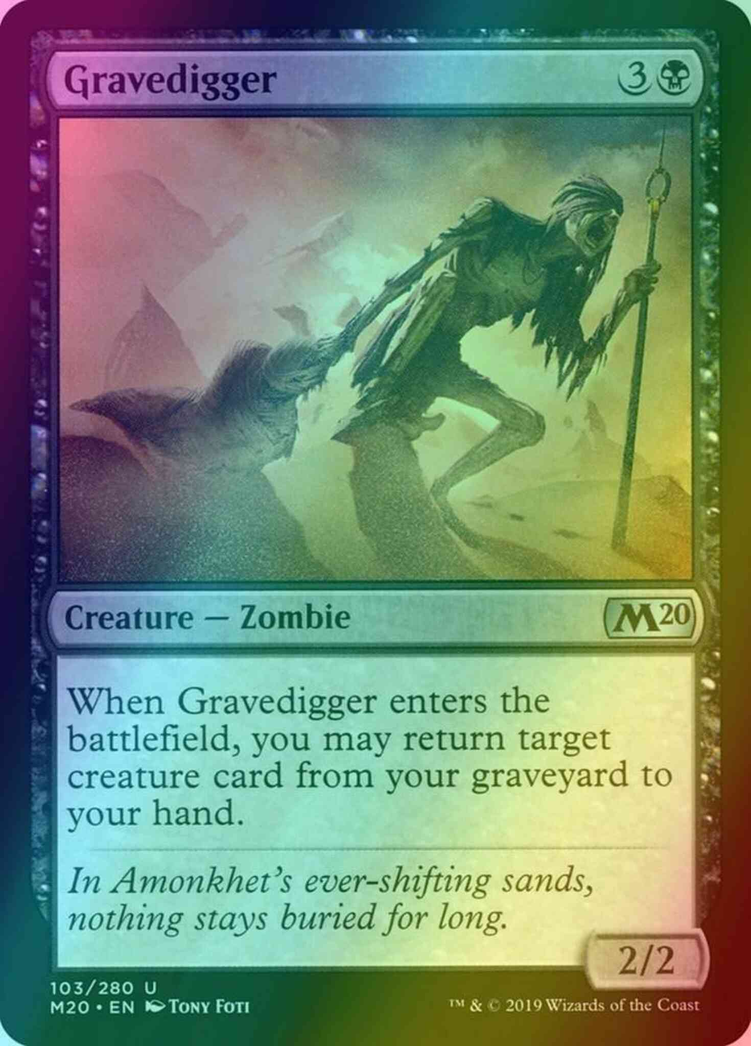 Gravedigger [103] [Core Set 2020] [Foil] – Face to Face Games
