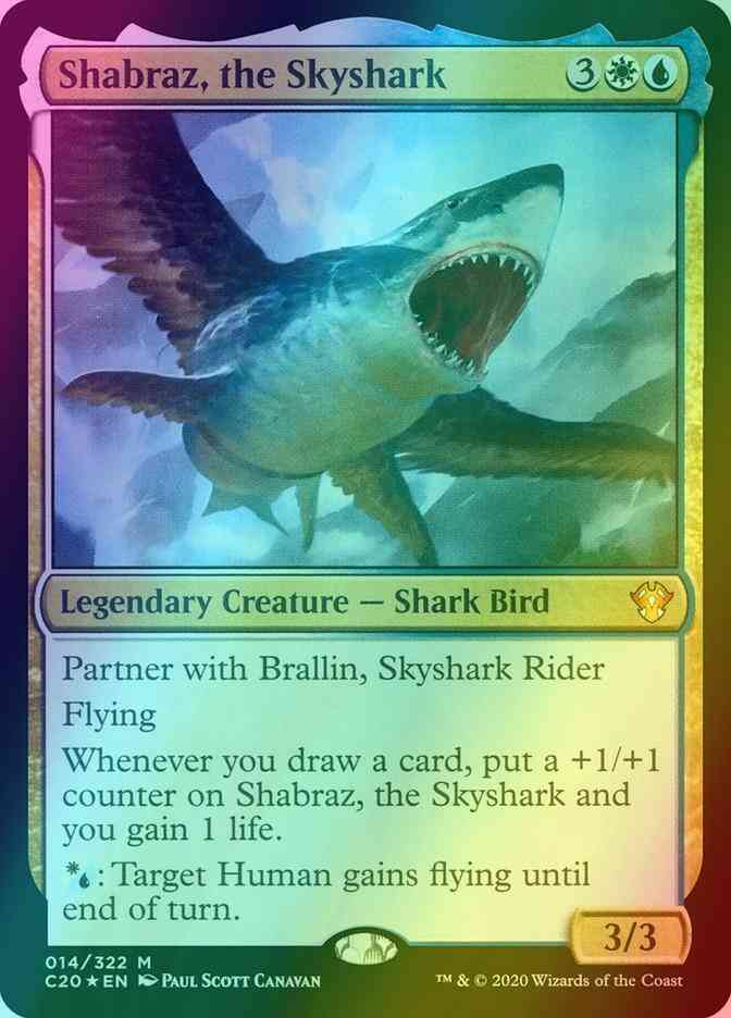 Shabraz, the Skyshark [14] [Commander 2020] [Foil] – Face to Face Games