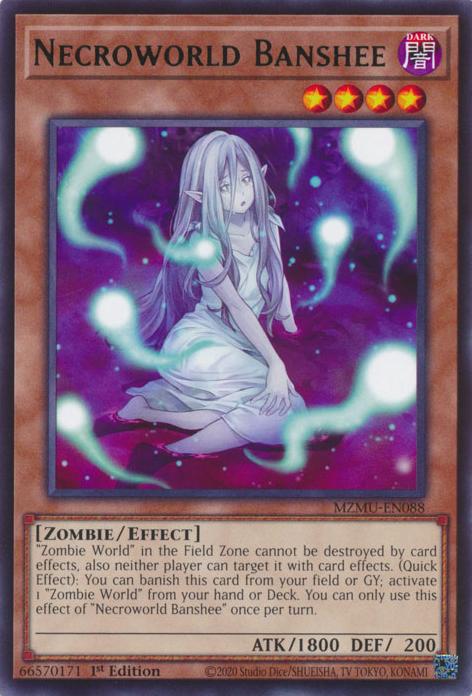 Necroworld Banshee - MZMU-EN088 - Rare - 1st Edition