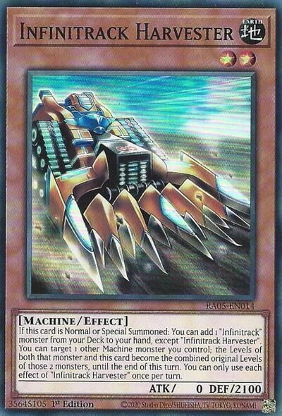 Infinitrack Harvester - RA05-EN014 - Super Rare - 1st Edition