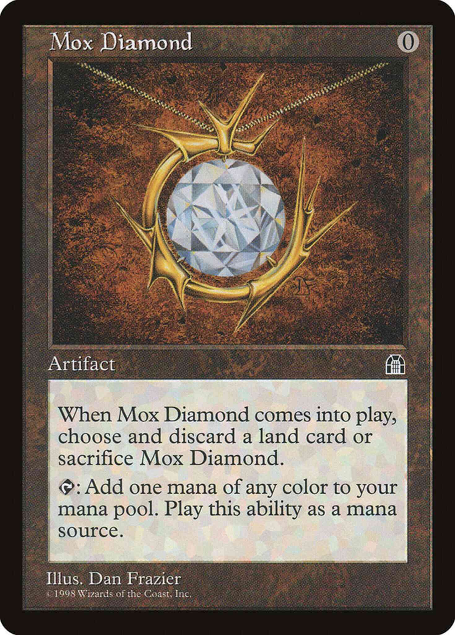 Mox Diamond アーティファクトカード Mox Diamond [138] [Stronghold] [Non-Foil] – Face to Face Games