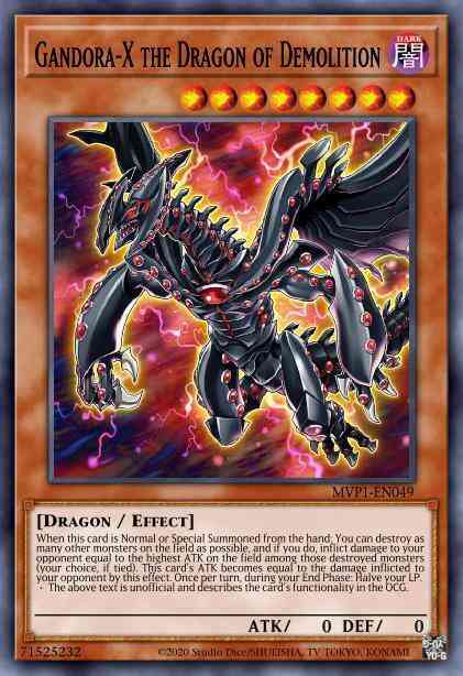 Gandora-X the Dragon of Demolition - MVP1-EN049 - Ultra Rare - 1st Edition