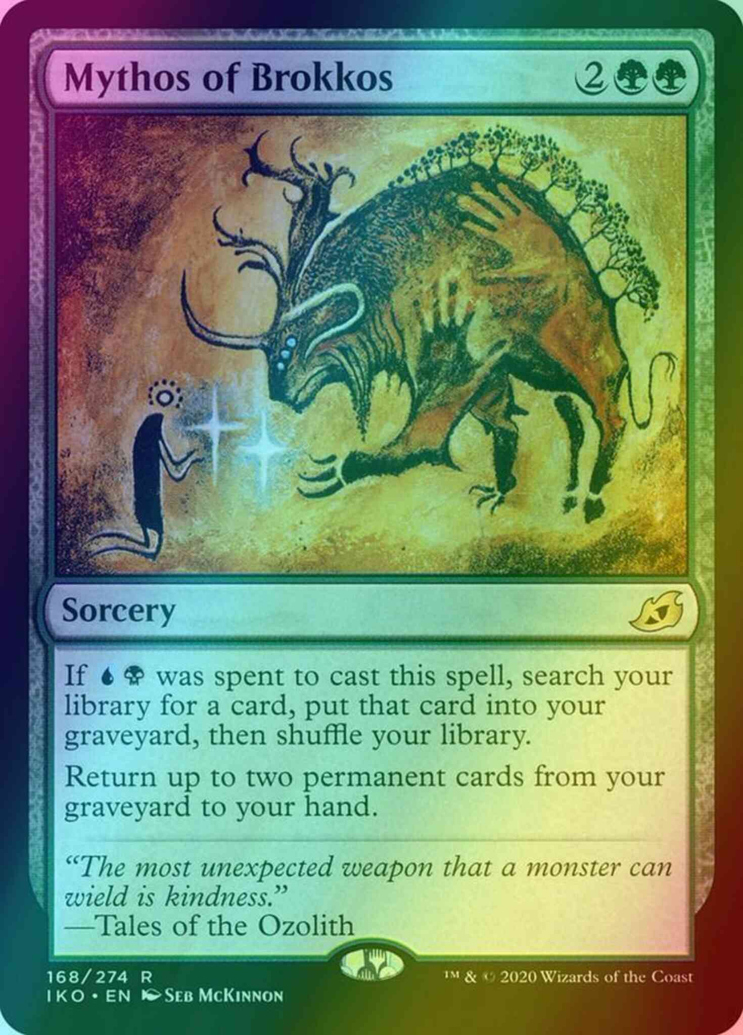 mtg mythos cards Mythos of Brokkos [168] [Ikoria: Lair of Behemoths] [Foil] – Face to Face  Games