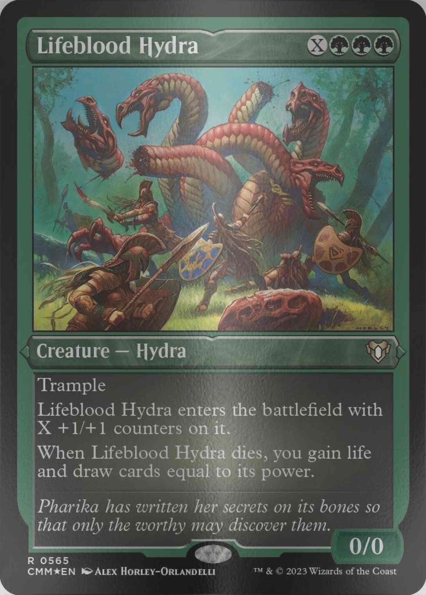 Lifeblood Hydra [565] [Commander Masters] [Etched Foil] – Face to Face Games