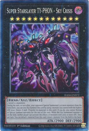 Super Starslayer TY-PHON - Sky Crisis - RA04-EN072 - Collector's Rare - 1st Edition