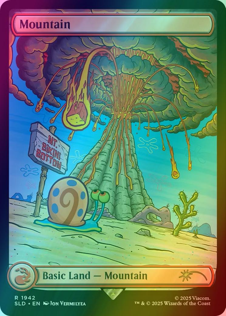 Mountain [1942] [Full Art] [SpongeBob: Lands] [Secret Lair Drop