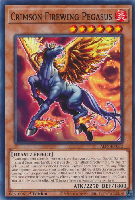 Crimson Firewing Pegasus - ALIN-EN032 - Common - 1st Edition