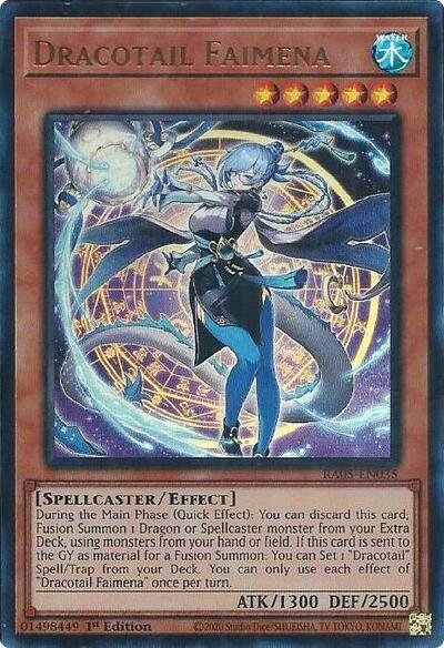 Dracotail Faimena - RA05-EN035 - Ultra Rare - 1st Edition