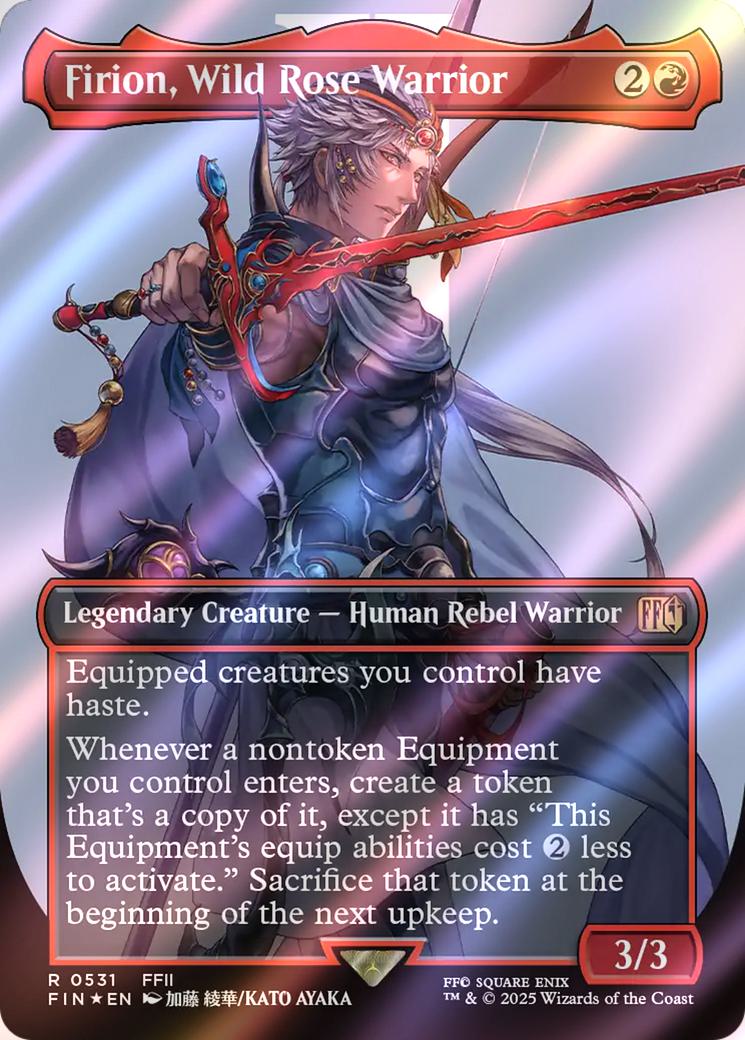 Firion, Wild Rose Warrior [531] [Borderless] [Character] [FINAL FANTASY]  [Surge Foil] – Face to Face Games
