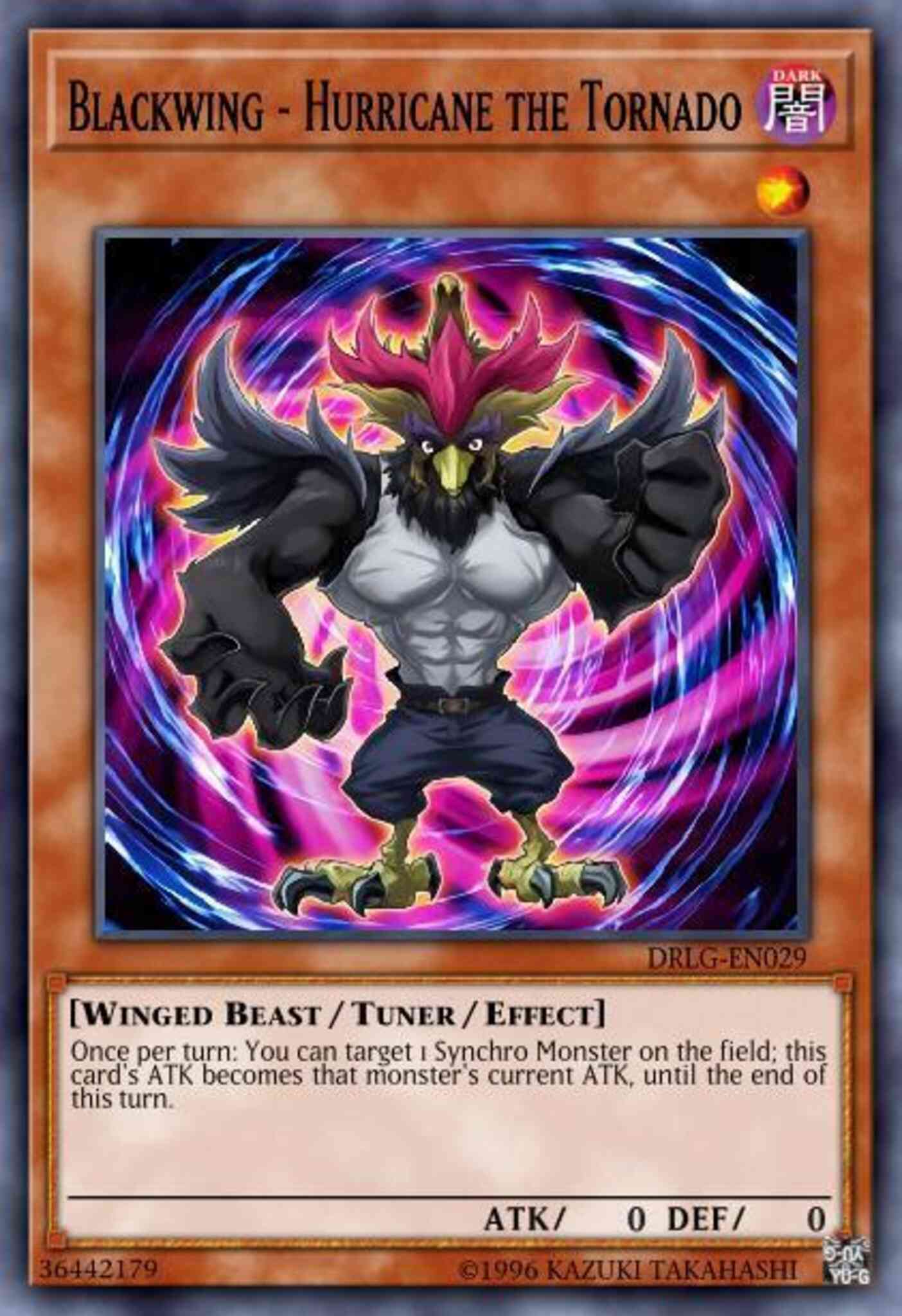 Blackwing - Hurricane the Tornado - DRLG-EN029 - Super Rare - Unlimited