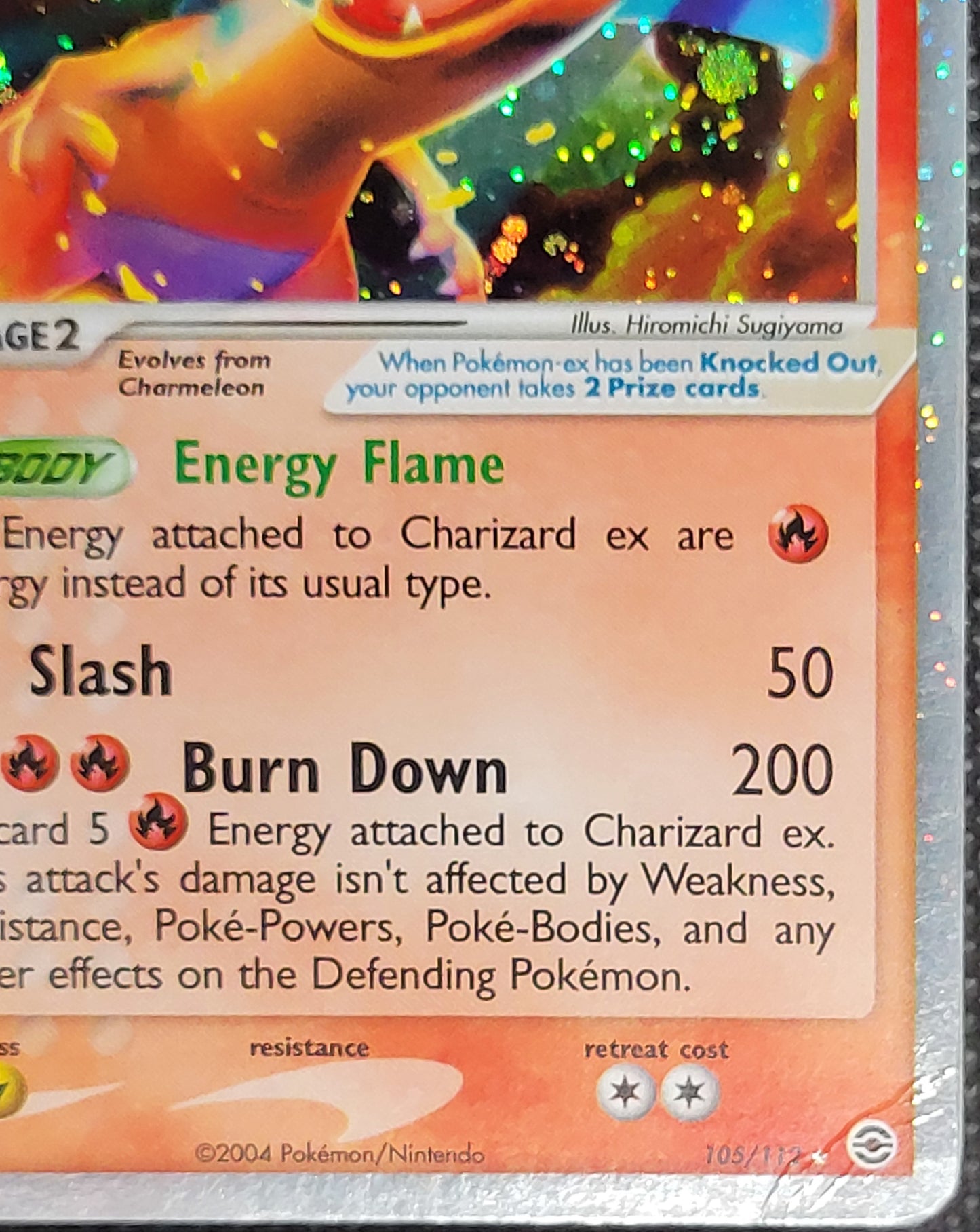 Charizard ex — Damaged|Rare Holo EX — ID 20047