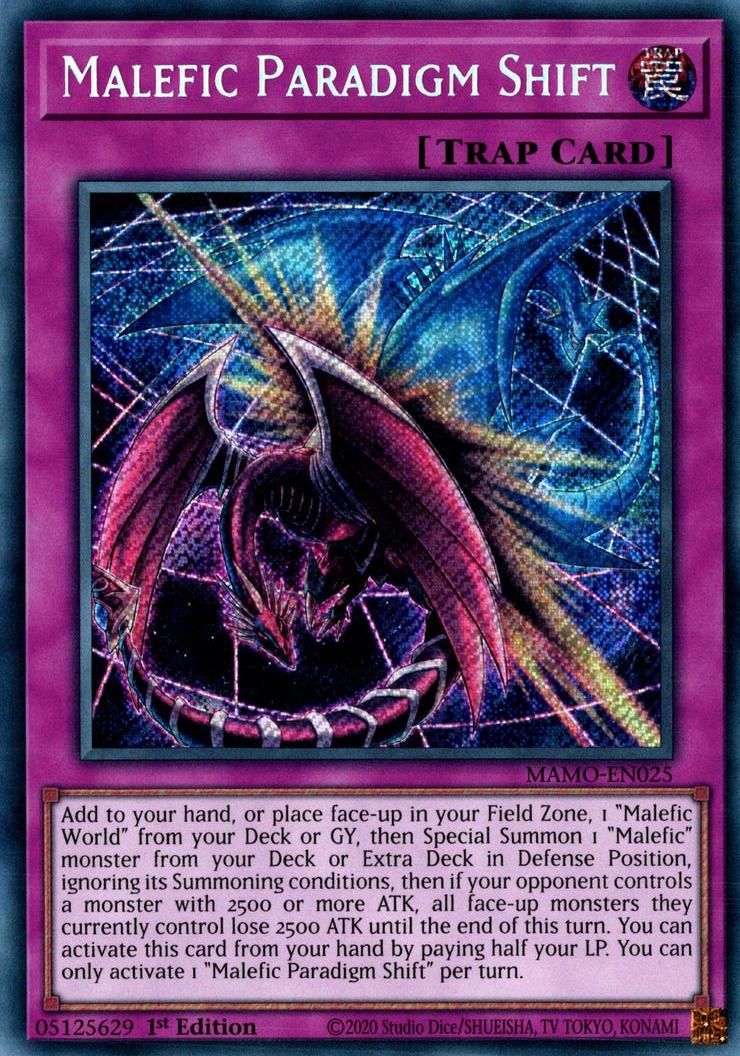 Malefic Paradigm Shift - MAMO-EN025 - Secret Rare - 1st Edition