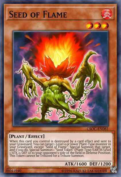 Seed of Flame - BP03-EN052 - Shatterfoil Rare - 1st Edition