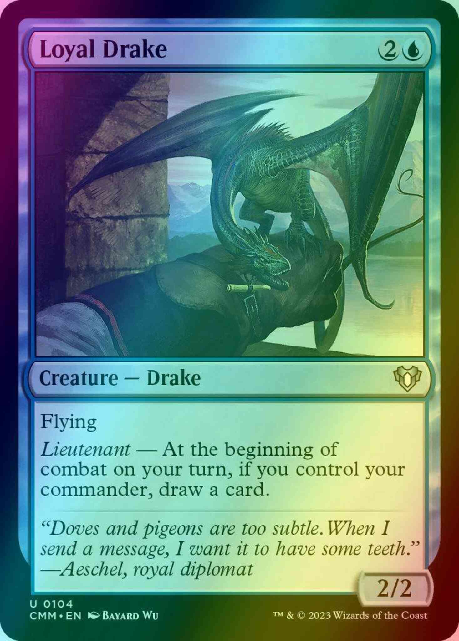 Loyal Drake [104] [Commander Masters] [Foil] – Face to Face Games
