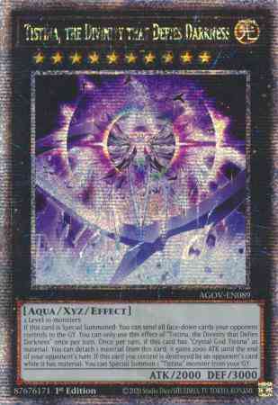 Tistina, the Divinity that Defies Darkness - AGOV-EN089 - Quarter Century Secret Rare - 1st Edition
