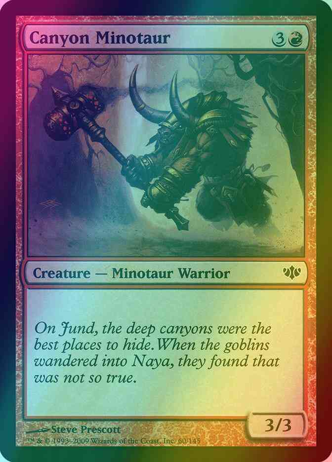 Canyon Minotaur [60] [Conflux] [Foil] – Face to Face Games