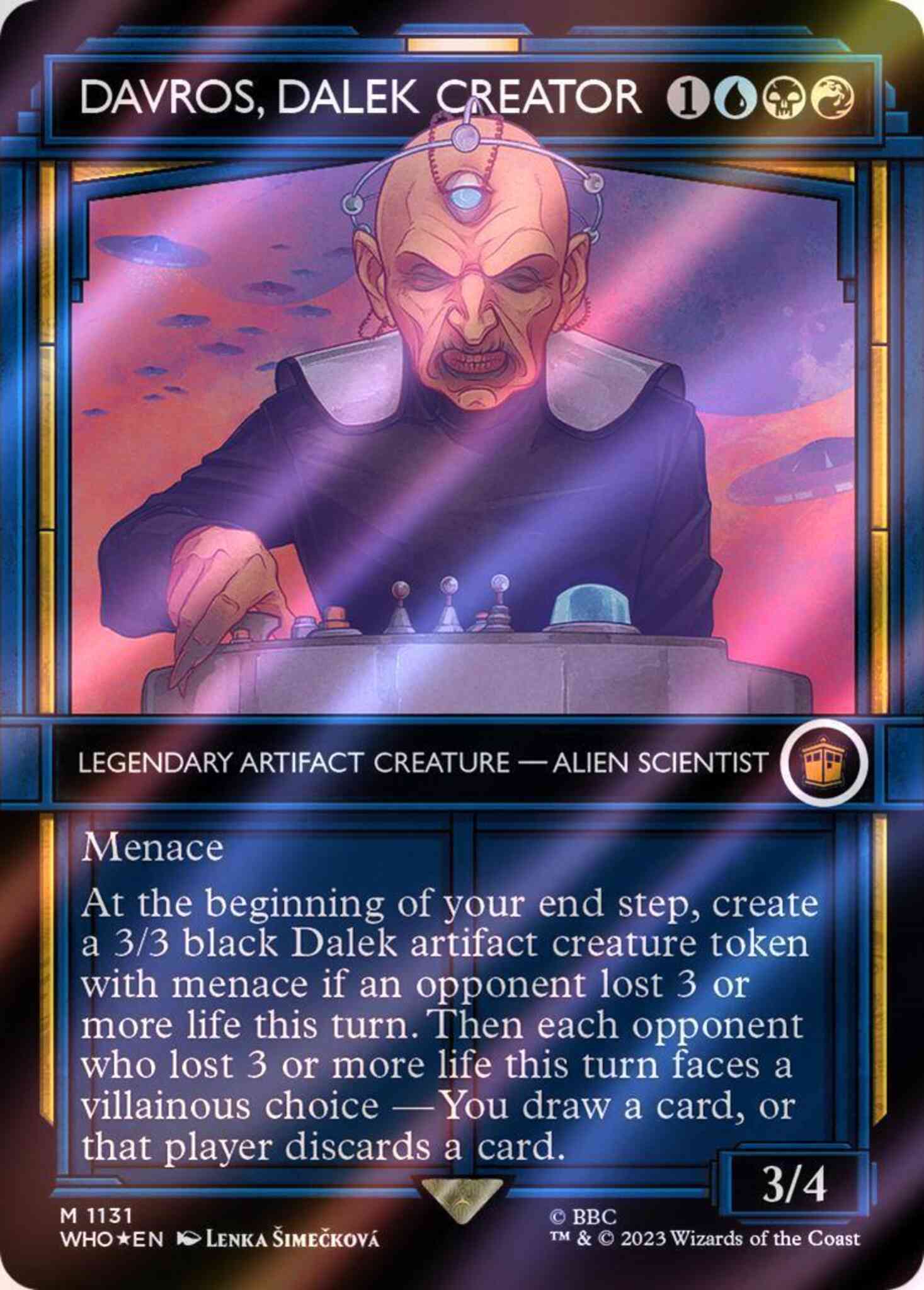 davros mtg card Davros, Dalek Creator - Universes Beyond: Doctor Who