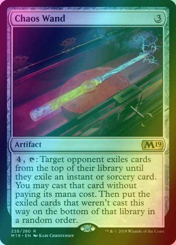 Chaos Wand [228] [Core Set 2019] [Foil] – Face to Face Games