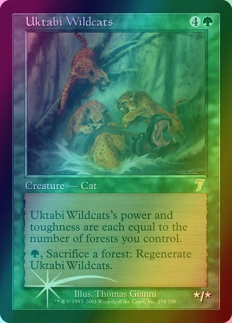 ウークタビー・ワイルドキャット　７版　foil　英語 Uktabi Wildcats [278x] [Seventh Edition] [Foil] – Face to Face Games