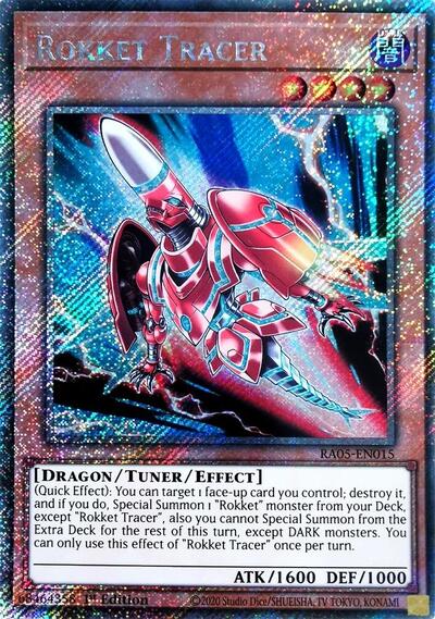 Rokket Tracer - RA05-EN015 - Platinum Secret Rare - 1st Edition