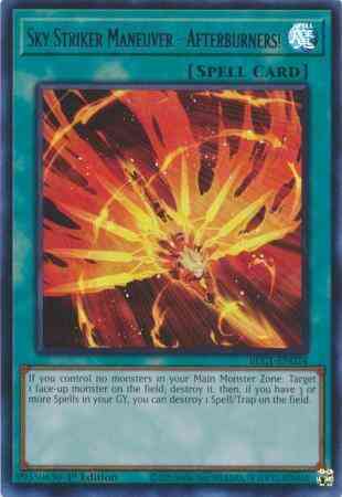 Sky Striker Maneuver - Afterburners! - Silver - BLC1-EN024 - Ultra Rare - 1st Edition