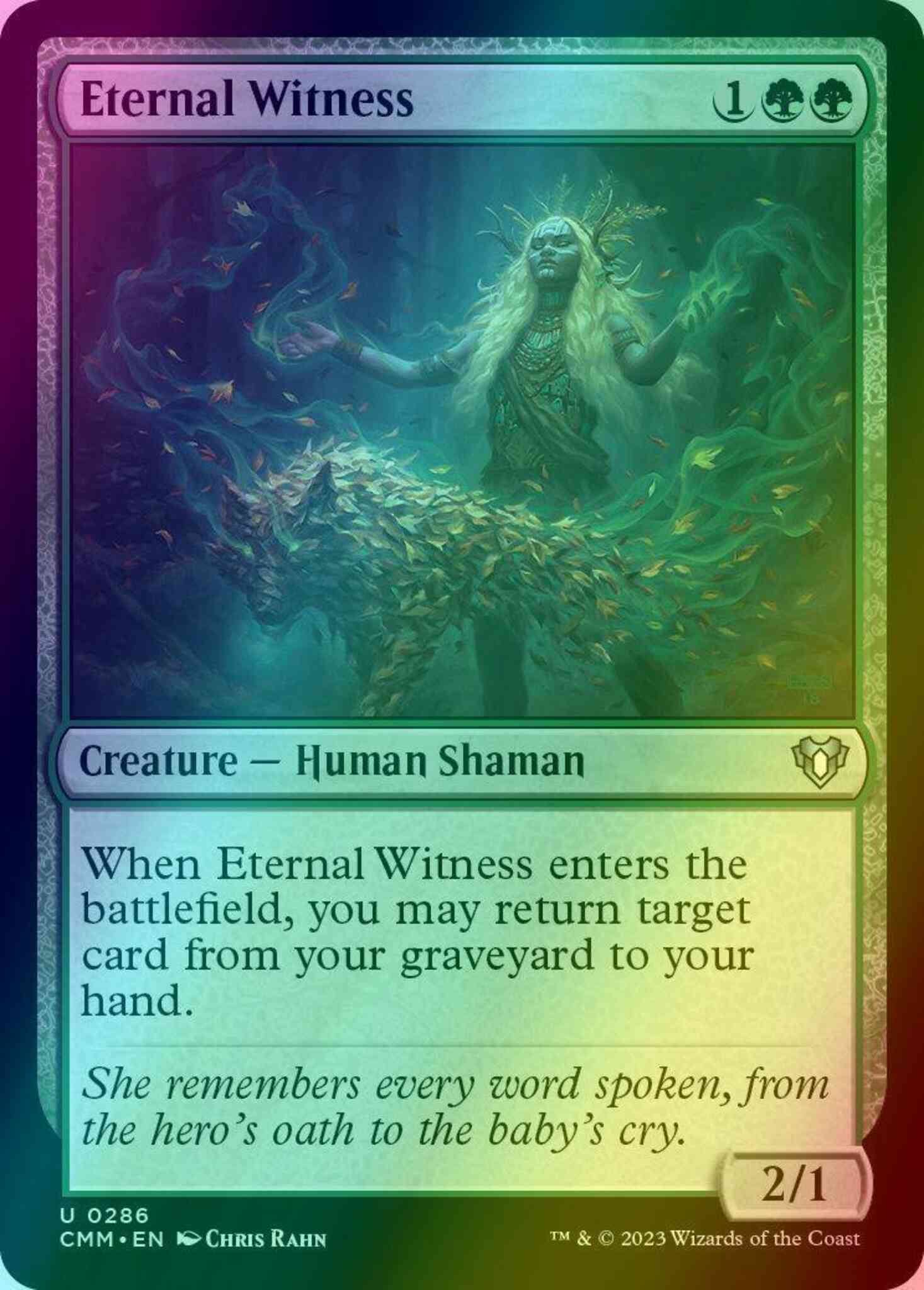mtg cards like eternal witness Double Masters 2022 (Alternate Art Borderless) Creature Human Shaman 3 Eternal Witness Alternatives Youre