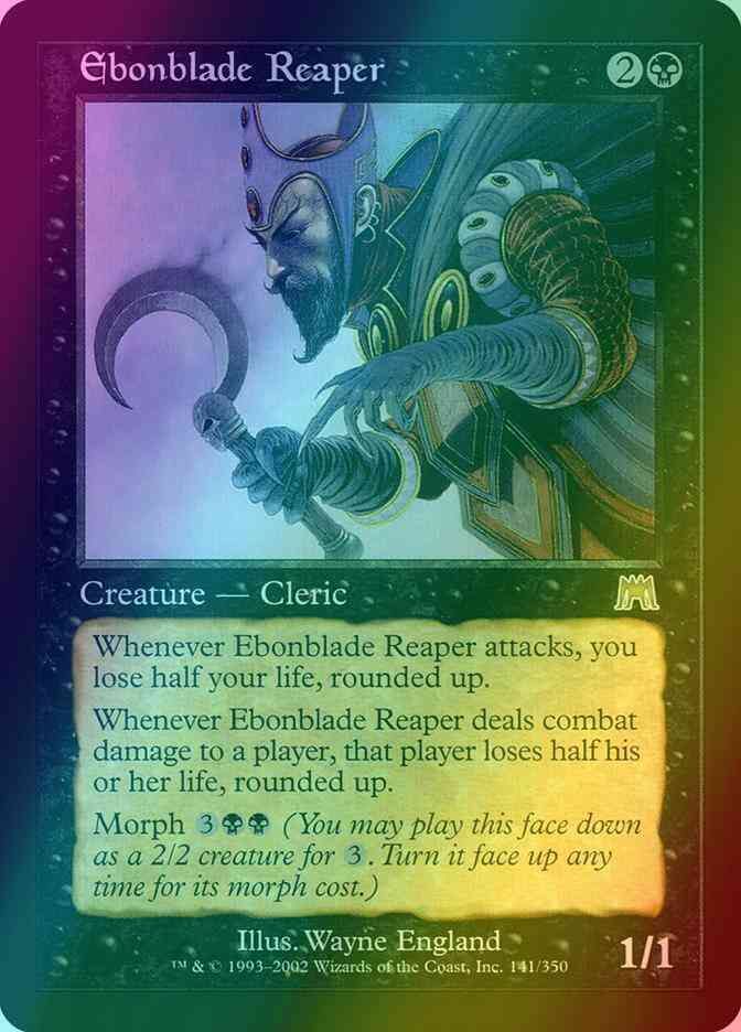 Magic: The Gathering - Ebonblade Reaper (Mietitore Lama D'Ebano) - Carta Singola Rara Da Onslaught (ONS), Inglese