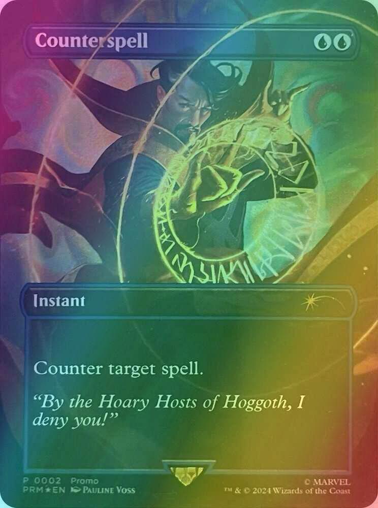 Counterspell [2] [Borderless] [Dr. Strange] [URL/Convention Promos] [Foil]  – Face to Face Games