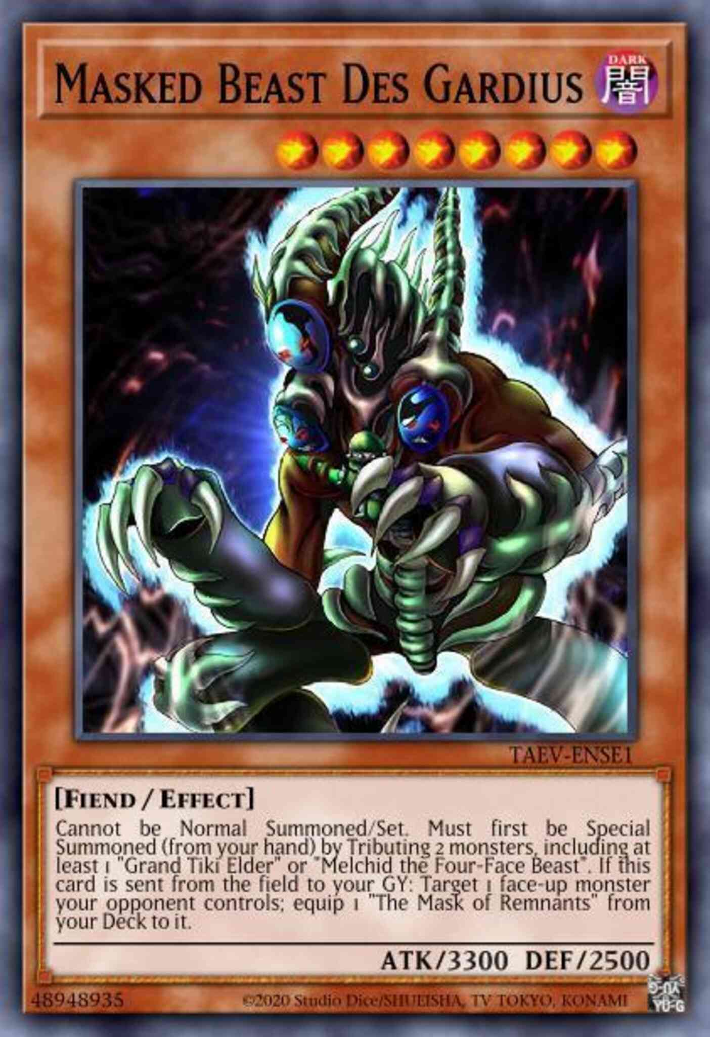 Masked Beast Des Gardius - TAEV-ENSE1 - Super Rare - Limited