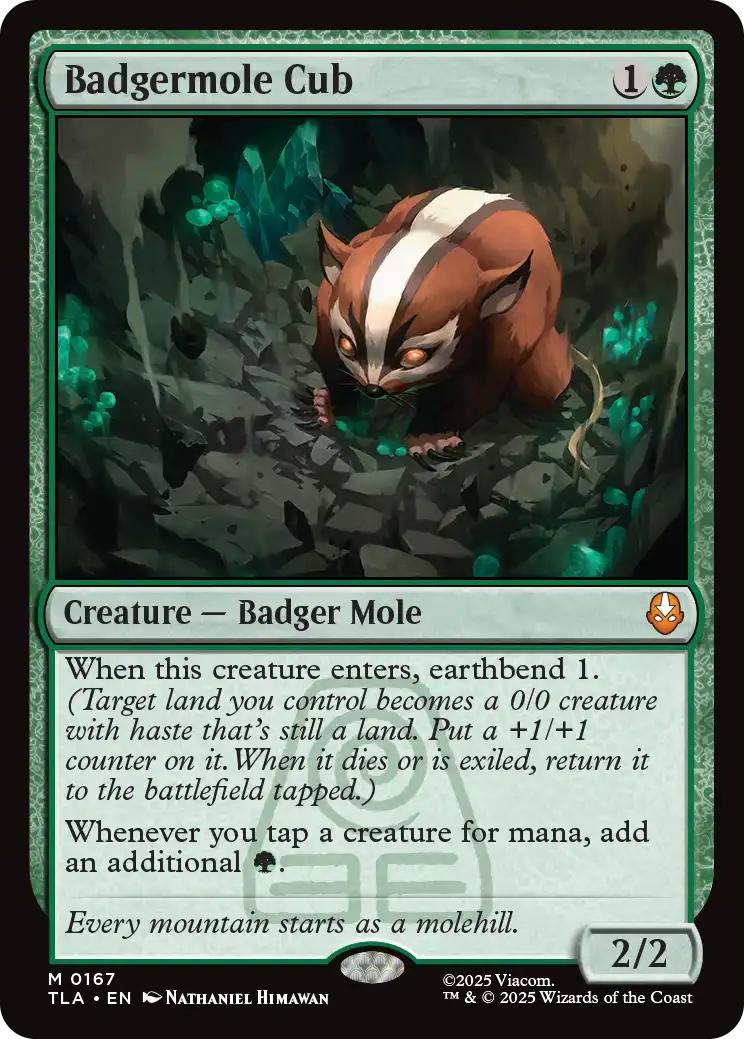 Badgermole Cub (マジック：ザ・ギャザリング) Badgermole Cub [167] [Avatar: The Last Airbender] [Non-Foil