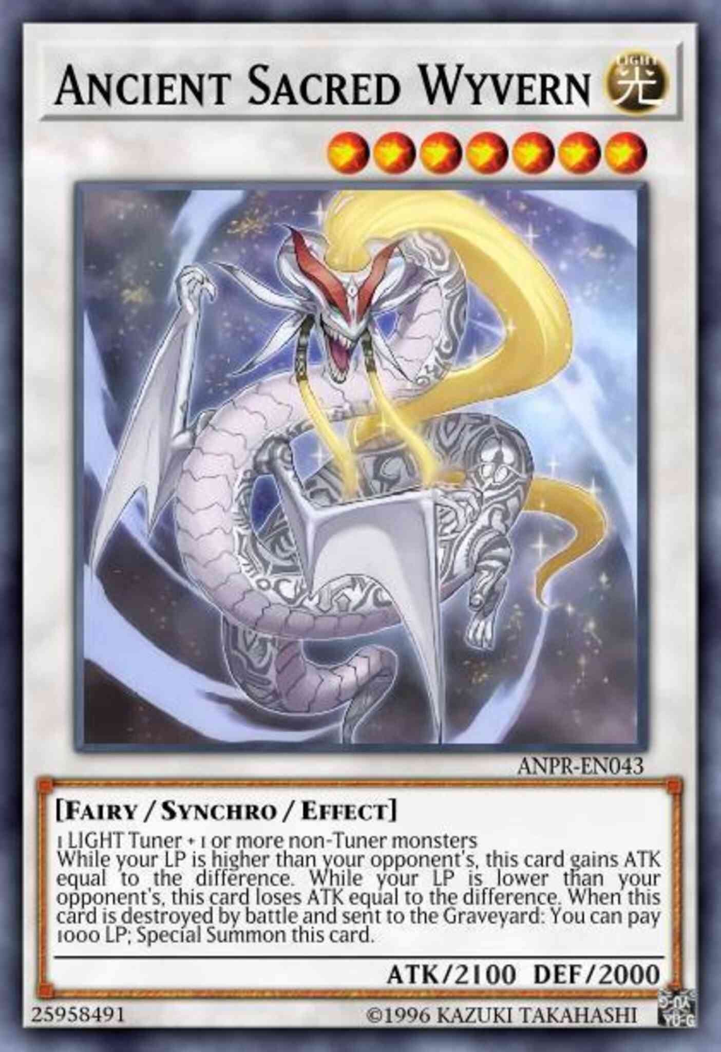 Ancient Sacred Wyvern - LC5D-EN239 - Secret Rare - 1st Edition