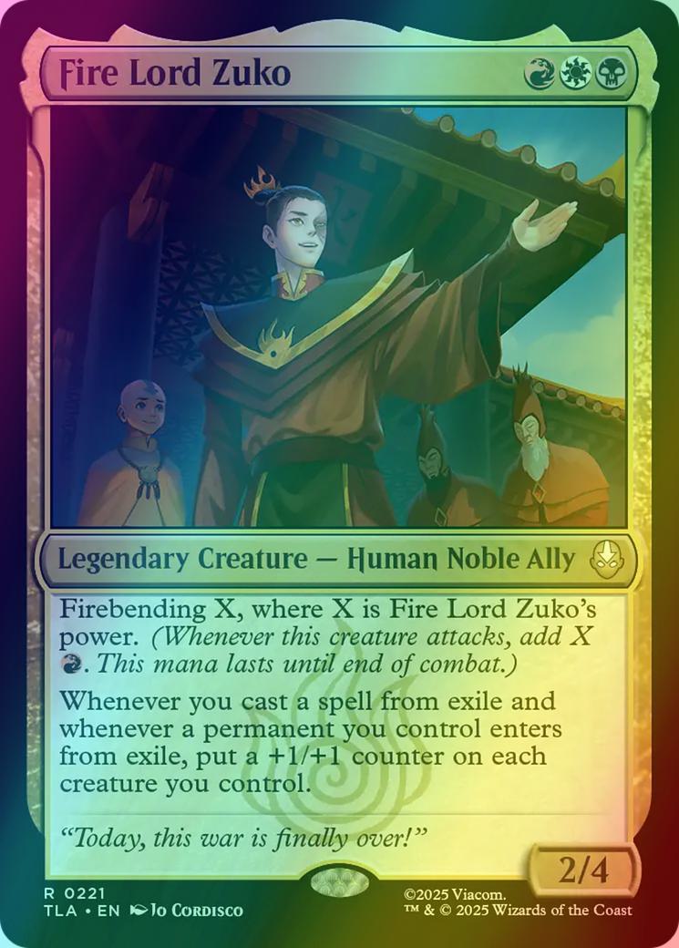 Fire Lord Zuko [221] [Avatar: The Last Airbender] [Foil] – Face to Face  Games