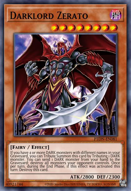Darklord Zerato - LCYW-EN212 - Common - 1st Edition