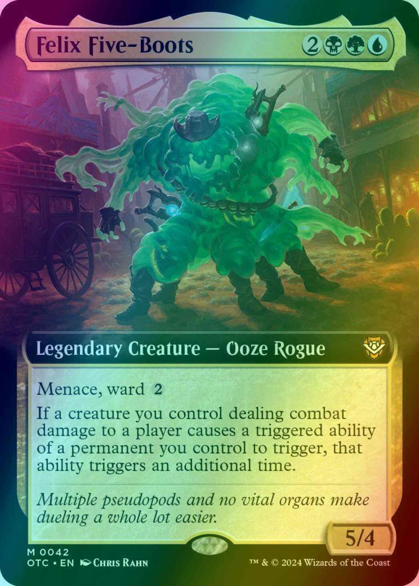 Felix Five-Boots [42] [Extended Art] [Outlaws of Thunder Junction:  Commander] [Foil] – Face to Face Games